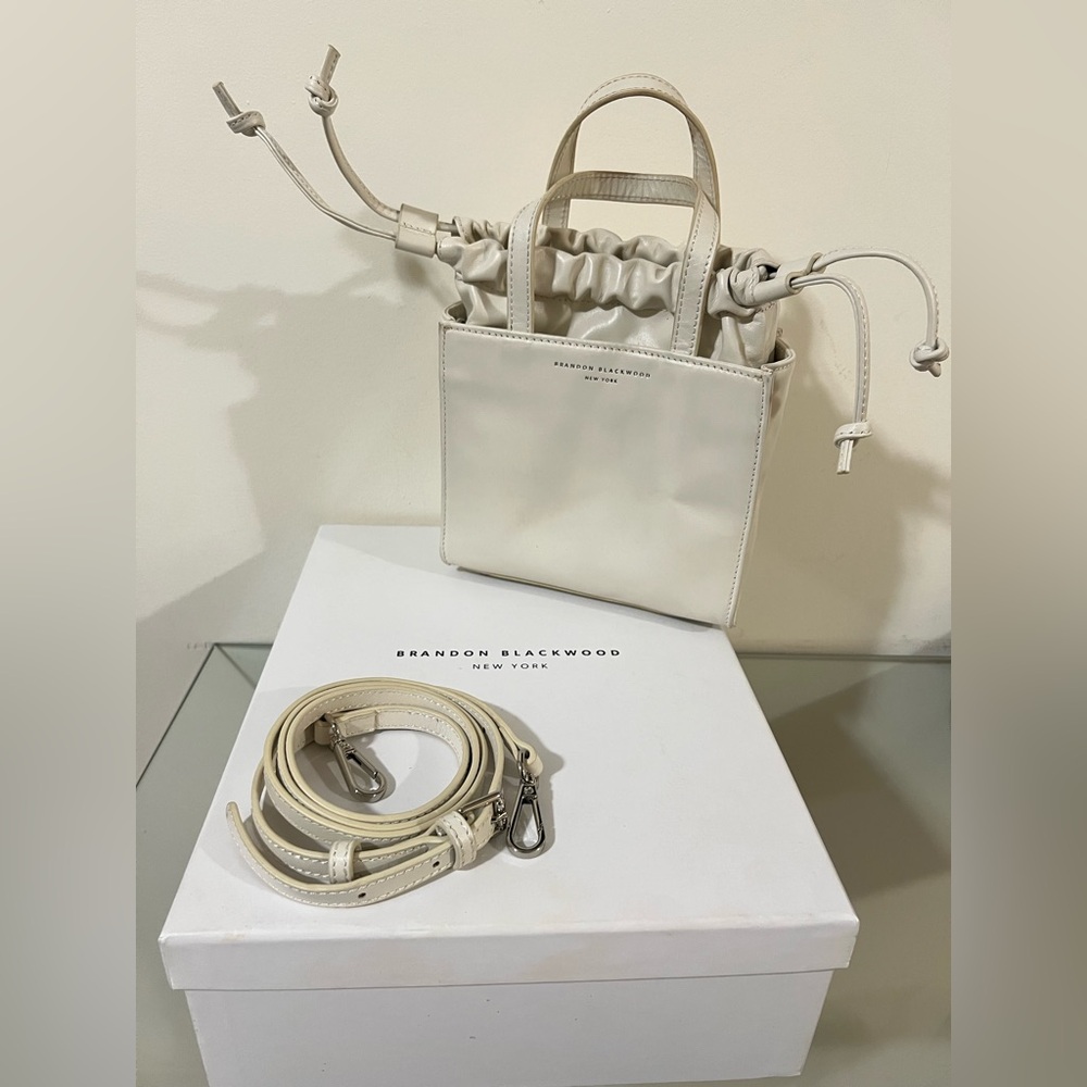 Brandon Blackwood Laura Mini Tote (White) - Picture 4 of 14